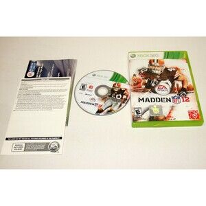 Madden NFL 12, Xbox 360 Video Game, Microsoft With Papers